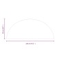 vidaXL Funkenschutzplatte Glas Halbrund 1200x500 mm vidaXL Funkenschutzplatte Glas Halbrund 1200x500 mm