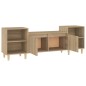 vidaXL TV-Schrank Sonoma-Eiche 160x35x55 cm Holzwerkstoff vidaXL TV-Schrank Sonoma-Eiche 160x35x55 cm Holzwerkstoff