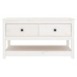 vidaXL Couchtisch Weiß 102x49x55 cm Massivholz Kiefer vidaXL Couchtisch Weiß 102x49x55 cm Massivholz Kiefer