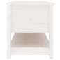 vidaXL Couchtisch Weiß 102x49x55 cm Massivholz Kiefer vidaXL Couchtisch Weiß 102x49x55 cm Massivholz Kiefer