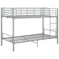 vidaXL Etagenbett Grau Metall 90×200 cm vidaXL Etagenbett Grau Metall 90×200 cm