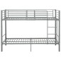 vidaXL Etagenbett Grau Metall 90×200 cm vidaXL Etagenbett Grau Metall 90×200 cm