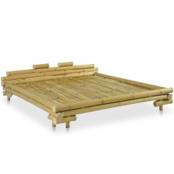 vidaXL Bettgestell Bambus 180×200 cm