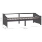 vidaXL Tagesbett 3-Sitzer Dunkelgrau Massivholz Kiefer 90x200 cm vidaXL Tagesbett 3-Sitzer Dunkelgrau Massivholz Kiefer 90x200 cm