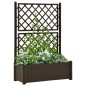 vidaXL Pflanzkübel mit Spalier 100x43x142 cm PP Mokka vidaXL Pflanzkübel mit Spalier 100x43x142 cm PP Mokka
