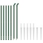 Maschendrahtzaun mit Bodenhülsen Grün 1x10 m Maschendrahtzaun mit Bodenhülsen Grün 1x10 m