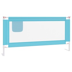 vidaXL Kleinkind-Bettschutzgitter Blau 180x25 cm Stoff