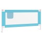 vidaXL Kleinkind-Bettschutzgitter Blau 180x25 cm Stoff vidaXL Kleinkind-Bettschutzgitter Blau 180x25 cm Stoff
