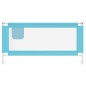 vidaXL Kleinkind-Bettschutzgitter Blau 180x25 cm Stoff vidaXL Kleinkind-Bettschutzgitter Blau 180x25 cm Stoff