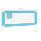 vidaXL Kleinkind-Bettschutzgitter Blau 180x25 cm Stoff vidaXL Kleinkind-Bettschutzgitter Blau 180x25 cm Stoff
