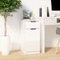 vidaXL Schreibtischschrank Hochglanz-Weiß 33,5x50x75 cm Holzwerkstoff vidaXL Schreibtischschrank Hochglanz-Weiß 33,5x50x75 cm Holzwerkstoff