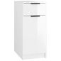 vidaXL Schreibtischschrank Hochglanz-Weiß 33,5x50x75 cm Holzwerkstoff vidaXL Schreibtischschrank Hochglanz-Weiß 33,5x50x75 cm Holzwerkstoff