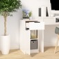 vidaXL Schreibtischschrank Hochglanz-Weiß 33,5x50x75 cm Holzwerkstoff vidaXL Schreibtischschrank Hochglanz-Weiß 33,5x50x75 cm Holzwerkstoff