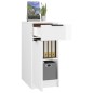 vidaXL Schreibtischschrank Hochglanz-Weiß 33,5x50x75 cm Holzwerkstoff vidaXL Schreibtischschrank Hochglanz-Weiß 33,5x50x75 cm Holzwerkstoff