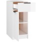 vidaXL Schreibtischschrank Hochglanz-Weiß 33,5x50x75 cm Holzwerkstoff vidaXL Schreibtischschrank Hochglanz-Weiß 33,5x50x75 cm Holzwerkstoff