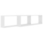 vidaXL Würfelregale 2 Stk. Weiß 100x15x30 cm Holzwerkstoff vidaXL Würfelregale 2 Stk. Weiß 100x15x30 cm Holzwerkstoff