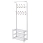 vidaXL Garderobe mit Schuhablage 68×32×182,5 cm Weiß vidaXL Garderobe mit Schuhablage 68×32×182,5 cm Weiß