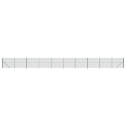 Maschendrahtzaun mit Bodenflansch Grün 1,4x25 m