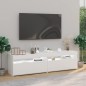 vidaXL TV-Schränke 2 Stk. mit LED-Leuchten Hochglanz-Weiß 75x35x40 cm vidaXL TV-Schränke 2 Stk. mit LED-Leuchten Hochglanz-Weiß 75x35x40 cm