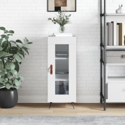 vidaXL Sideboard Hochglanz-Weiß 34,5x34x90 cm Holzwerkstoff