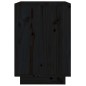 vidaXL Nachttisch Schwarz 40x35x50 cm Massivholz Kiefer vidaXL Nachttisch Schwarz 40x35x50 cm Massivholz Kiefer