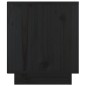 vidaXL Nachttisch Schwarz 40x34x40 cm Massivholz Kiefer vidaXL Nachttisch Schwarz 40x34x40 cm Massivholz Kiefer