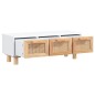 vidaXL Couchtisch Weiß 80x40x30 cm Holzwerkstoff & Massivholz Kiefer vidaXL Couchtisch Weiß 80x40x30 cm Holzwerkstoff & Massivholz Kiefer