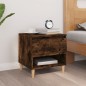 vidaXL Nachttisch Räuchereiche 50x46x50 cm Holzwerkstoff vidaXL Nachttisch Räuchereiche 50x46x50 cm Holzwerkstoff