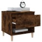 vidaXL Nachttisch Räuchereiche 50x46x50 cm Holzwerkstoff vidaXL Nachttisch Räuchereiche 50x46x50 cm Holzwerkstoff