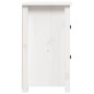 vidaXL Nachttisch Weiß 40x35x61,5 cm Massivholz Kiefer vidaXL Nachttisch Weiß 40x35x61,5 cm Massivholz Kiefer