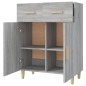 vidaXL Sideboard Grau Sonoma 69,5x34x89 cm Holzwerkstoff vidaXL Sideboard Grau Sonoma 69,5x34x89 cm Holzwerkstoff