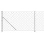 Maschendrahtzaun mit Bodenflansch Silbern 1,1x25 m Maschendrahtzaun mit Bodenflansch Silbern 1,1x25 m