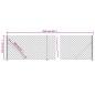 Maschendrahtzaun mit Bodenflansch Silbern 1,1x25 m Maschendrahtzaun mit Bodenflansch Silbern 1,1x25 m