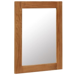 vidaXL Spiegel 40x50 cm Eiche Massivholz