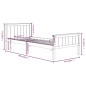vidaXL Massivholzbett Dunkelbraun Kiefer 90x200 cm vidaXL Massivholzbett Dunkelbraun Kiefer 90x200 cm