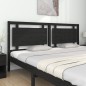 vidaXL Kopfteil Schwarz 205,5x4x100 cm Massivholz Kiefer
