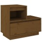 vidaXL Nachttisch Honigbraun 60x34x51 cm Massivholz Kiefer vidaXL Nachttisch Honigbraun 60x34x51 cm Massivholz Kiefer