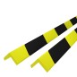 vidaXL Kantenschoner 2 Stk. Gelb & Schwarz 4,5x4,5x104 cm PU vidaXL Kantenschoner 2 Stk. Gelb & Schwarz 4,5x4,5x104 cm PU