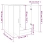 vidaXL Waschmaschinenschrank Grau Sonoma 71x71,5x91,5 cm vidaXL Waschmaschinenschrank Grau Sonoma 71x71,5x91,5 cm