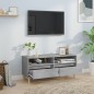 vidaXL TV-Schrank Betongrau 100x34,5x44,5 cm Holzwerkstoff vidaXL TV-Schrank Betongrau 100x34,5x44,5 cm Holzwerkstoff