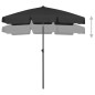 vidaXL Strandschirm Schwarz 180x120 cm vidaXL Strandschirm Schwarz 180x120 cm