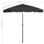 vidaXL Strandschirm Schwarz 180x120 cm vidaXL Strandschirm Schwarz 180x120 cm