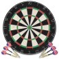 vidaXL Professionelles Dartboard Sisal mit 6 Darts und Surround vidaXL Professionelles Dartboard Sisal mit 6 Darts und Surround