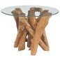 vidaXL Couchtisch Teak Massiv 60 cm vidaXL Couchtisch Teak Massiv 60 cm