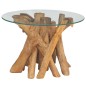 vidaXL Couchtisch Teak Massiv 60 cm vidaXL Couchtisch Teak Massiv 60 cm