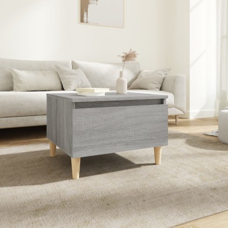 vidaXL Beistelltisch Grau Sonoma 50x46x35 cm Holzwerkstoff