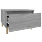 vidaXL Beistelltisch Grau Sonoma 50x46x35 cm Holzwerkstoff vidaXL Beistelltisch Grau Sonoma 50x46x35 cm Holzwerkstoff