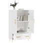 vidaXL Highboard Hochglanz-Weiß 69,5x31x115 cm Holzwerkstoff vidaXL Highboard Hochglanz-Weiß 69,5x31x115 cm Holzwerkstoff