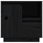 vidaXL Nachttische 2 Stk. Schwarz 50x34x50 cm Massivholz Kiefer vidaXL Nachttische 2 Stk. Schwarz 50x34x50 cm Massivholz Kiefer