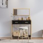 vidaXL Konsolentisch Schwarz 82x38x75 cm Holzwerkstoff vidaXL Konsolentisch Schwarz 82x38x75 cm Holzwerkstoff
